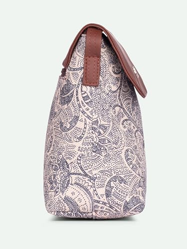 Image of ZOUK Flap Sling Bag | Crossbody Bags for Women | Women's Handbags | Stylish | Vegan Leather Evening Bag | Travel & Office Use | Purse and Wallet | Colaba Shirin Print