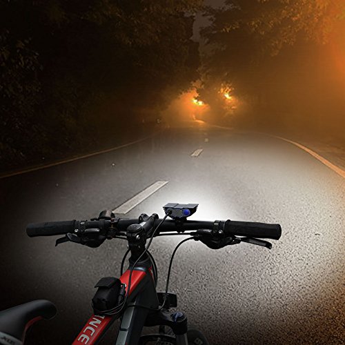 GHB Luce Anteriore per Bici 3 LED Ricaricabile per...