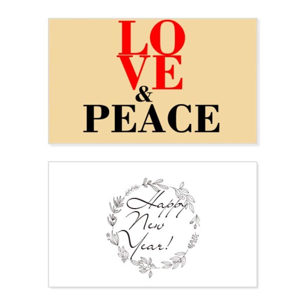 Tarjeta de Año Nuevo con mensaje "No War" para contagiar amor y paz en estas fiestas 5