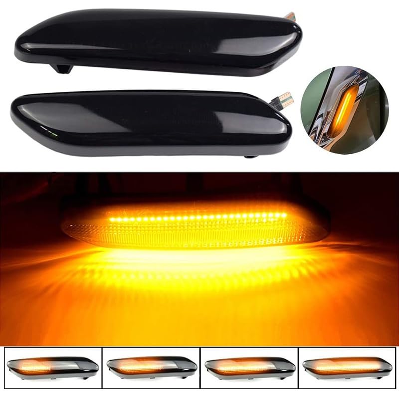 Luz intermitente LED intermitencia dinámica secuencial para coche X5 E53 4