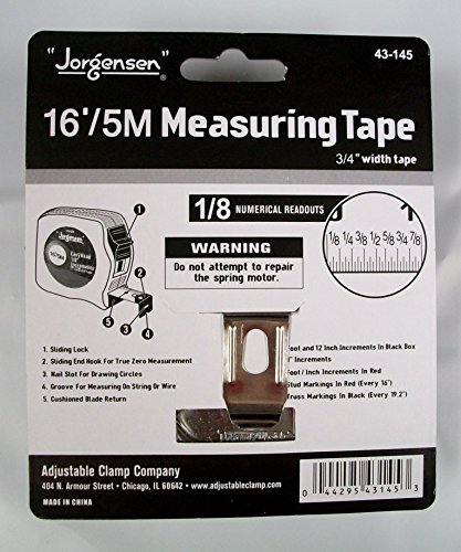 Cinta Métrica Jorgensen 5 m / 16' x 3/4" ancho miniatura 2