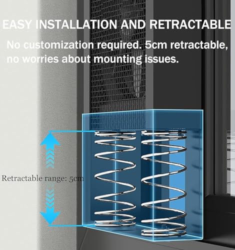 Extractor de ventana vertical con velocidad regulable de 0-2800 rpm y kit de 35-160 cm 3