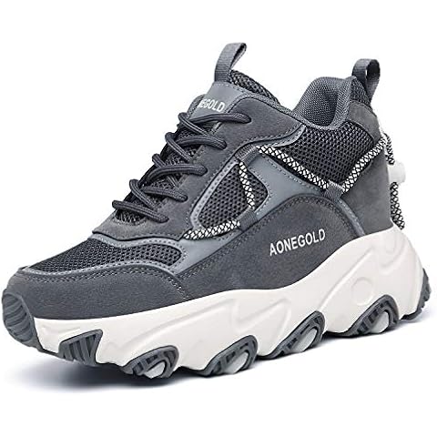 AONEGOLD® Zapatillas de Deporte Mujer Cuña Gris Cover