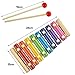 Imagen de Xilófono para Niños Juguetes Musical De Madera Glockenspiel Instrumentos Musicales Educativos Octava Juguete Musical para Regalos de Niño