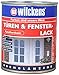 Produktbild Türen und Fensterlack weiss inkl. Pinsel von E-Com24 zum Auftragen (375 ml weiss)
