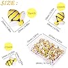 CCOZN 40 Pieces Tiny Resin Bees,Tiny Resin Garden Bumblebees Embellishment Bee Decors with Box DIY Wreath Bees Decoration for DIY Crafts Scrapbooking Party Home Decor #5