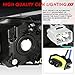 Auto Dynasty Factory Style Halogen Headlights Assembly Compatible with Subaru Forester SJ 2014-2016, Driver and Passenger Side, Black Housing Clear Corner