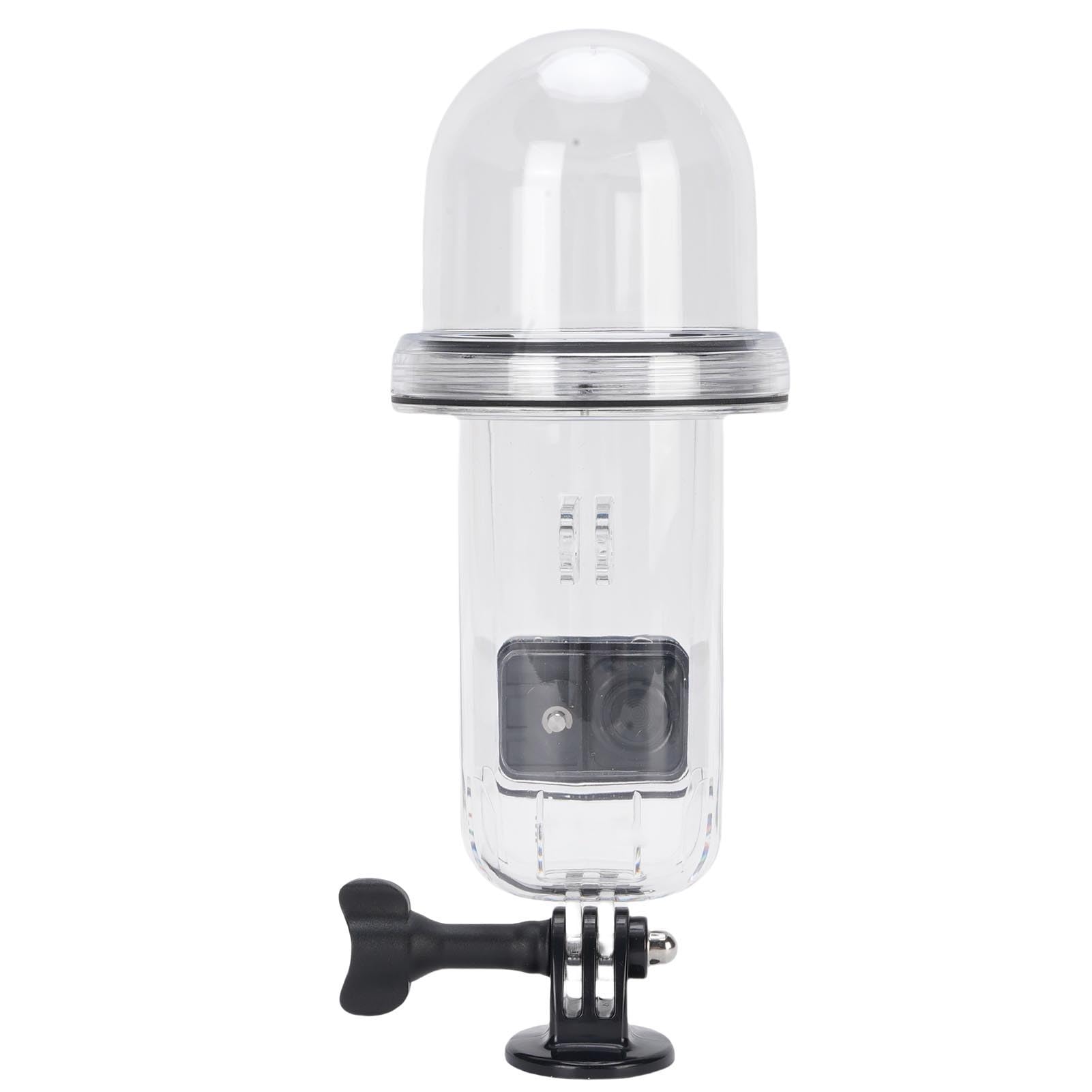 Custodia Subacquea, Custodia Protettiva Impermeabile Fino a 45 M per Fotocamera 3, Subacquea con Design a Cupola e Doppio Adattatore, Ideale per Immersioni, Snorkeling e Nuoto
