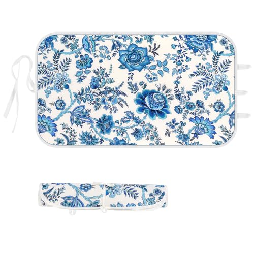 Memeaty Ironing Mat Iron Anywhere Portable Ironing Pad with 3mm Padding for Steam Pressing on Tabletop or Bed - Heat Resistant, Portable, Quilting & Travel Blanket Ironing Board Alternative Cover