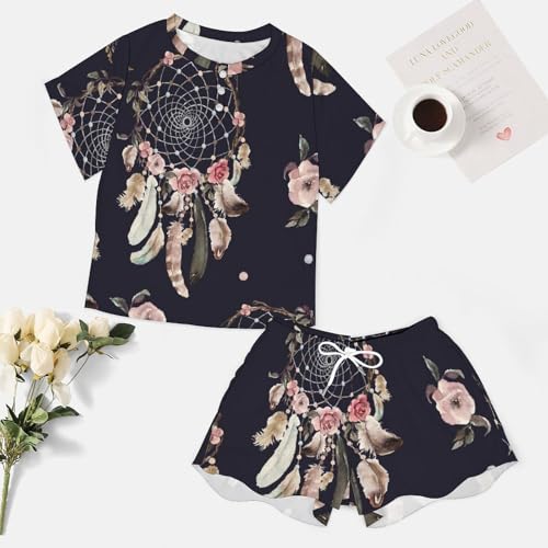 Ensemble de pyjama attrape-rêves pour nuits d'été douces et fraîches
