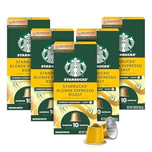 Starbucks by Nespresso Coffee Capsules, Blonde Espresso Roast, 10 CT