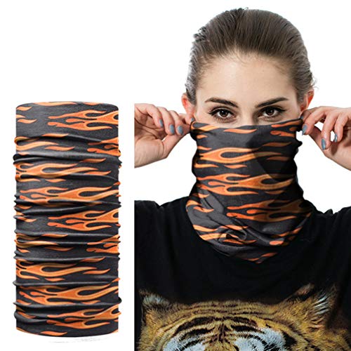 BESPORTBLE, 5 peças, polaina de pescoço, capa de rosto, cachecol, bandana, balaclava para cabeça, pa