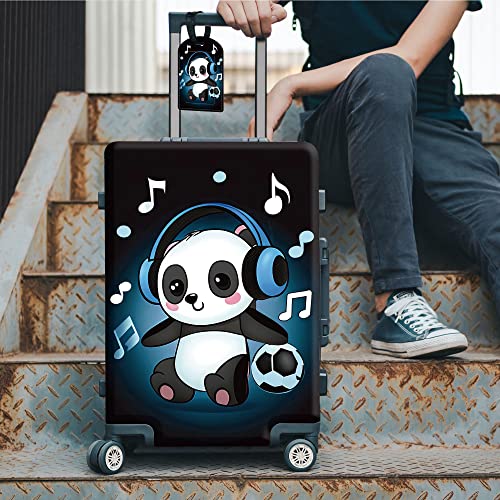 RYUITHDJP Suitcase Cover 18-22 Inches, Luggage Cover for Suitcase Premium Zipper Close Protect and Personalize Your Luggage - Cute Panda3
