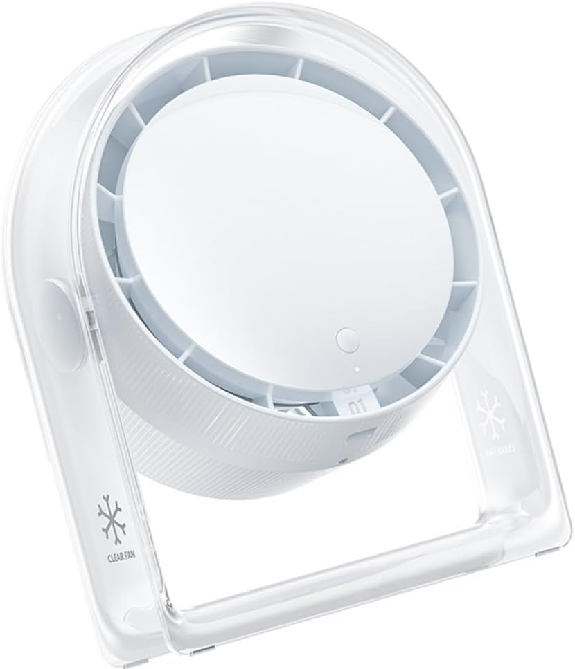 Lightweight and Portable Desktop Fan Elegant Adjustable Speed Rechargeable Battery Fan for Students and Home Office