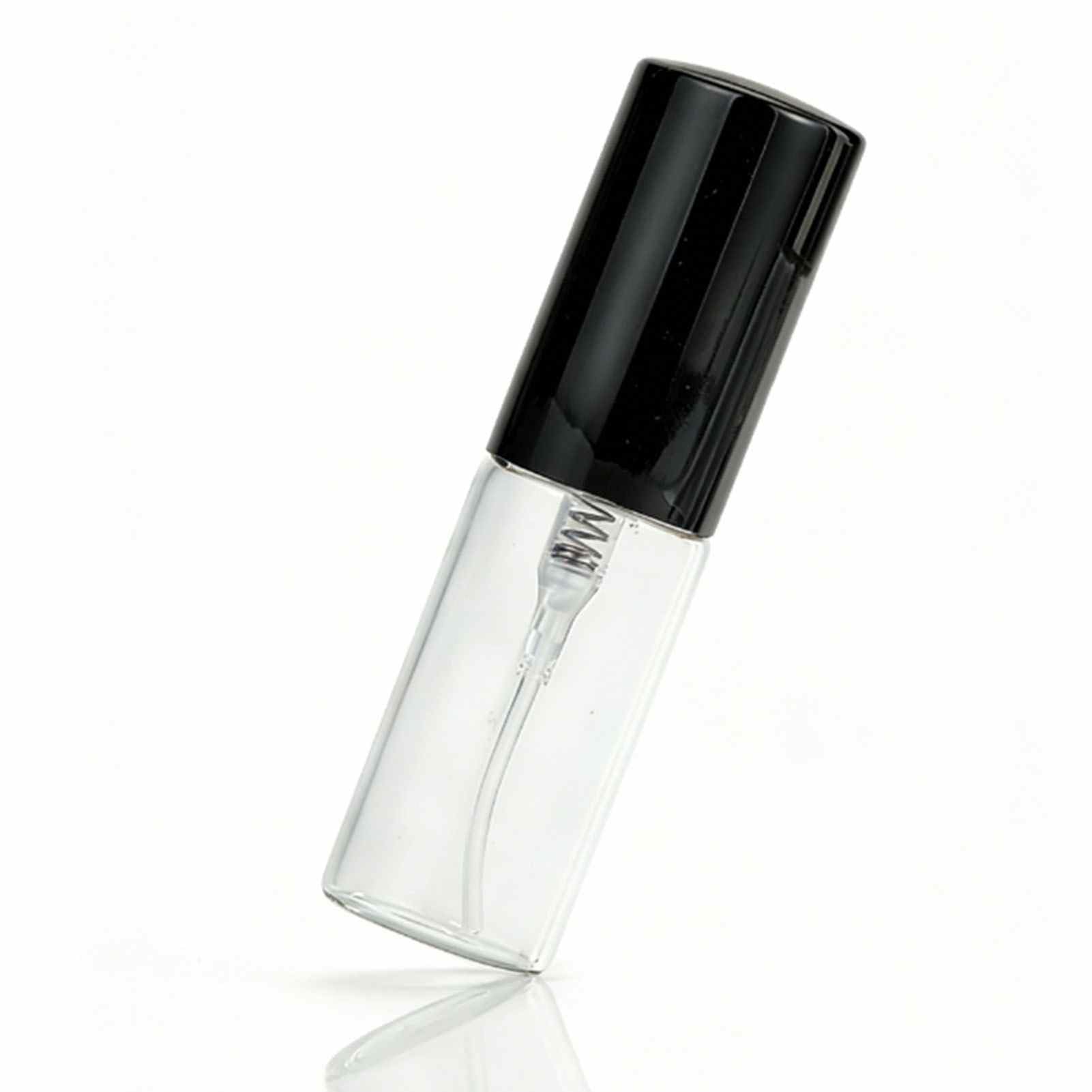 Set di mini flaconi spray per profumo in vetro trasparente, ricaricabili, 5 ml, per viaggi, vita quotidiana, 50 pezzi (vetro nero da 5 ml)