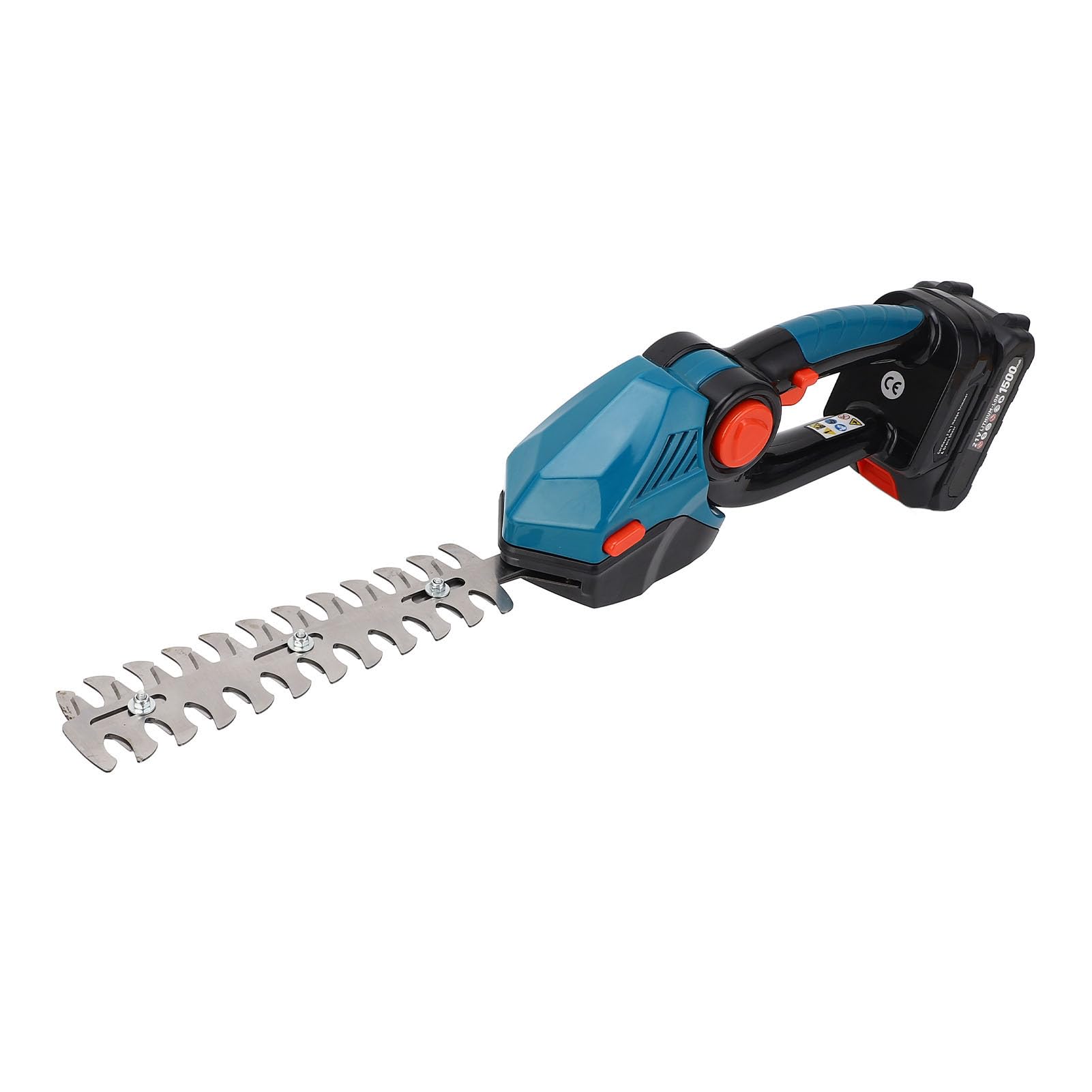 Cuchillas Intercambiables de 130 mm y 220 mm - Kit de Cortasetos y cortacésped inalámbrico - Herramienta de Recorte Manual con batería de 21 V 1500 mAh con Cargador - Motor de