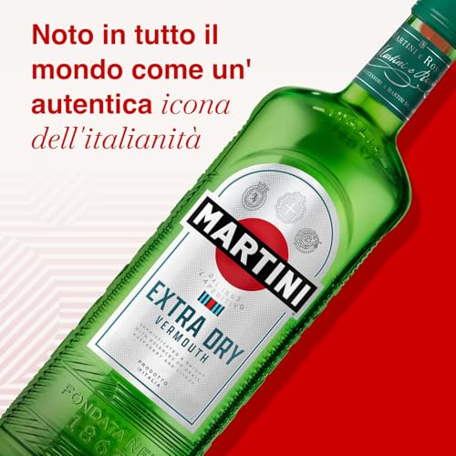Martini Extra Dry Vermouth Aperitivo, 18% Abv, 100Cl / 1L, Vermouth Bianco Brillante Italiano Infuso Con Botaniche Selezionate A Mano - 8