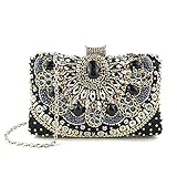 Lanpet Women Clutches Crystal Rhinestone Evening Handbag Chain Strap Shoulder Bag