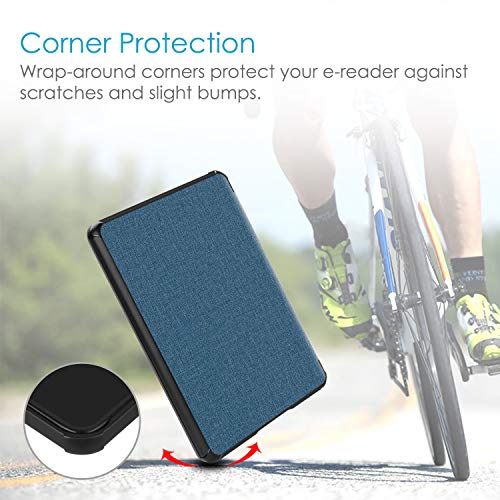 Image of Fintie Slimshell Case for 6 inch Kindle Paperwhite (10th Generation, 2018 Release) - Premium Lightweight PU Leather Cover with Auto Sleep /Wake for Amazon Kindle Paperwhite E-Reader, Twilight Blue