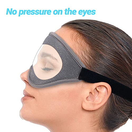 Seugsun Sleep Mask - Perfect Light Blocking 3D Contoured Cup Sleep Eye Mask For Women Men, No Pressure On Eyes, Ultra Soft & Comfortable Night Eye Mask For Sleeping/Travel/Shift Work/Nap, Gray #TOP3