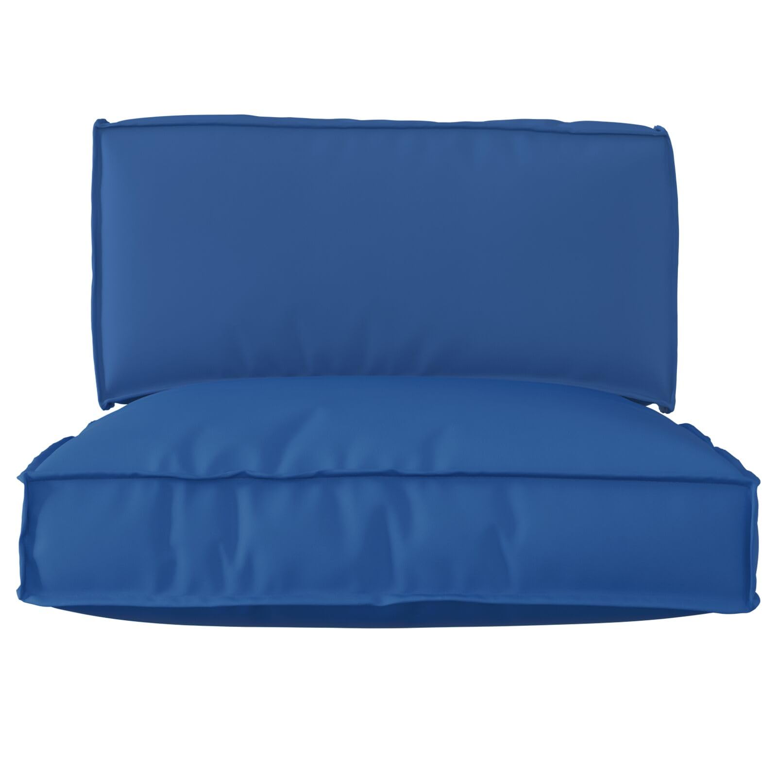 Palettenkissen 2er Set Royalblau Polyester Standard