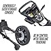 Bag Boy Volt Electric Golf Push Cart with Cart Seat, Silver/Black