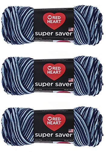 Red Heart Super Saver Yarn (3-Pack) Shaded Dusk E300-984
