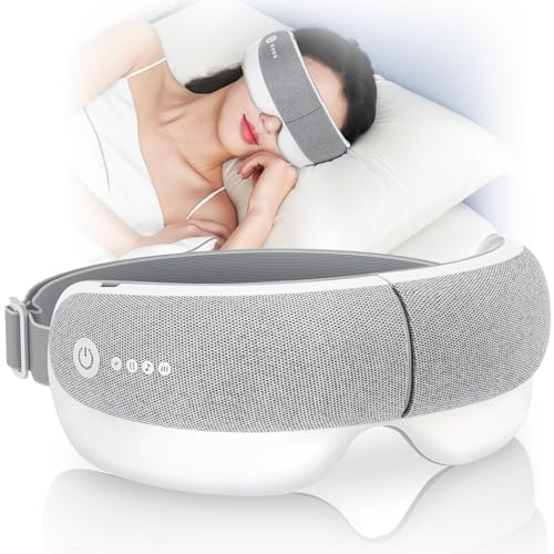 AQielev アイウォーマー ホットアイマスク 【業界独創デザイン・６つモード・2段階気圧】睡眠専門医監修のアイマスク 空気圧/加熱/振動/Bluetooth音楽 アイマスク ホット USB充電式 折り畳み 自動オフタイマー 目元エステ 目元ケア サイズ調整可能 記念日 誕生日プレゼント 敬老の日 母の日ギフト 出張 快眠グッズ 男女兼用の睡眠グッズ 日本語取扱説明書