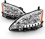 ACANII - For 2013 2014 2015 Nissan Sentra LED DRL Strip Headlights Headlamps Replacement Pair Driver + Passenger Side