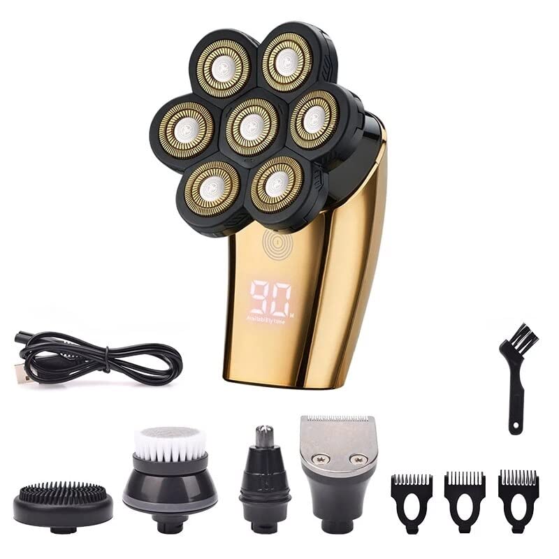 Electric Razor for Men 5 in 1 Electric Shaver For Men 7 Blade Beard Trimmer Clipper Men s