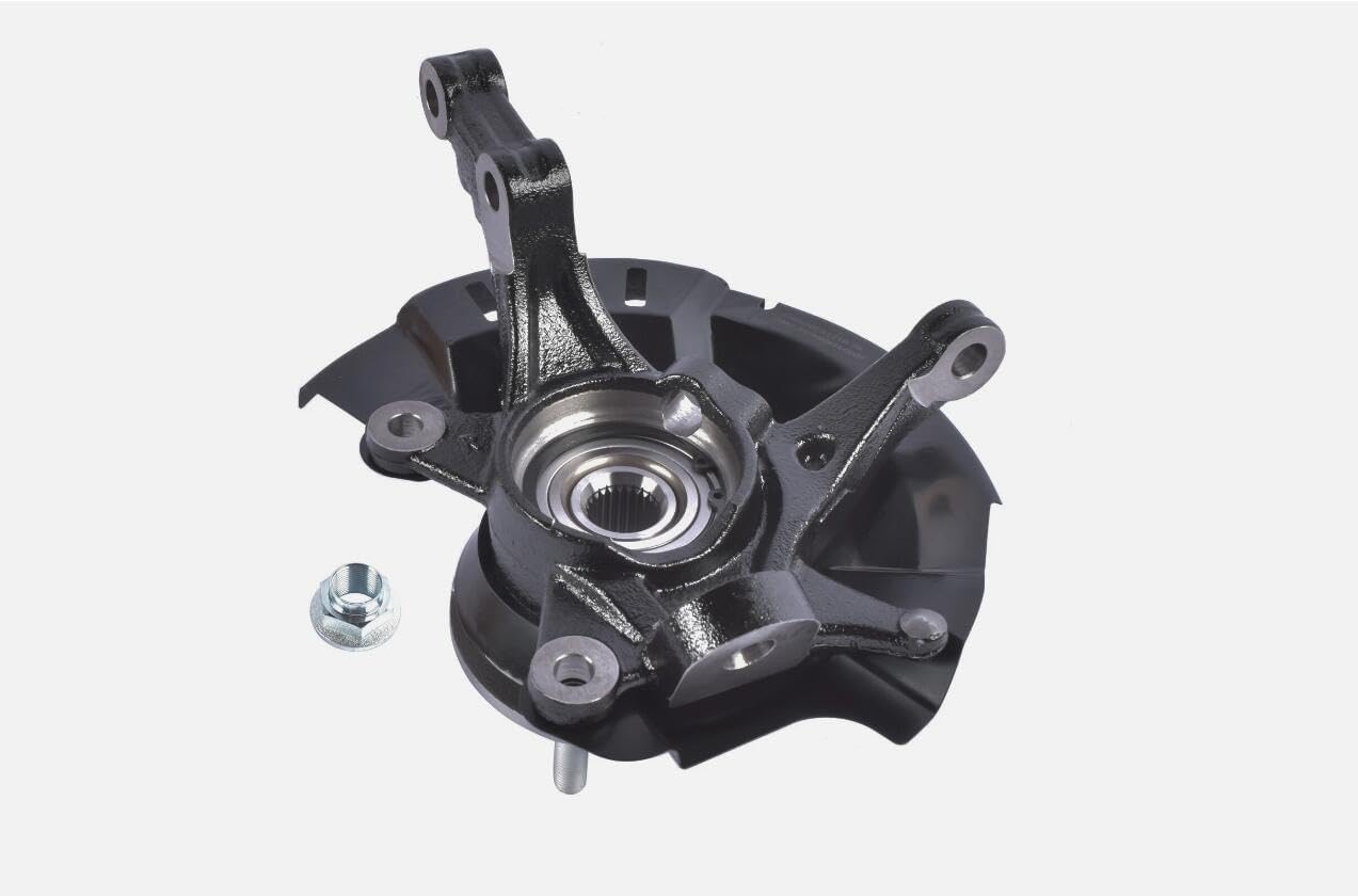 Front Left Driver Side Steering Knuckle Assembly Replacement for Hyundai Accent 2013-2017# 51715-1R503, 51750-1J000, 51755-1R000, 412690FL