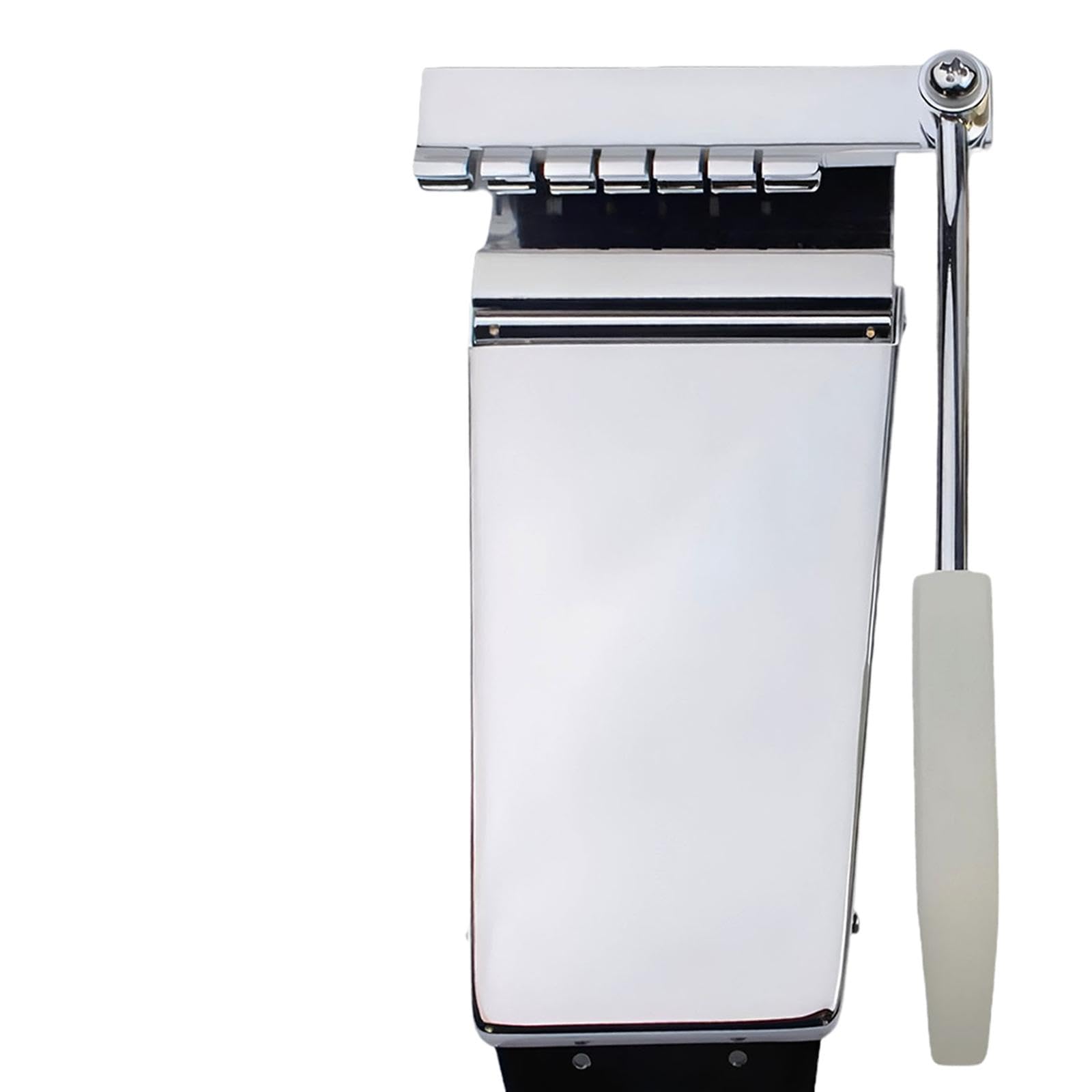 TISHITA Tremolo Bridge für LP E Gitarre Vibrato Tailpiece Arm Aus Messing mit Stabile Bauweise für Gitarristen Musikproben, Silber