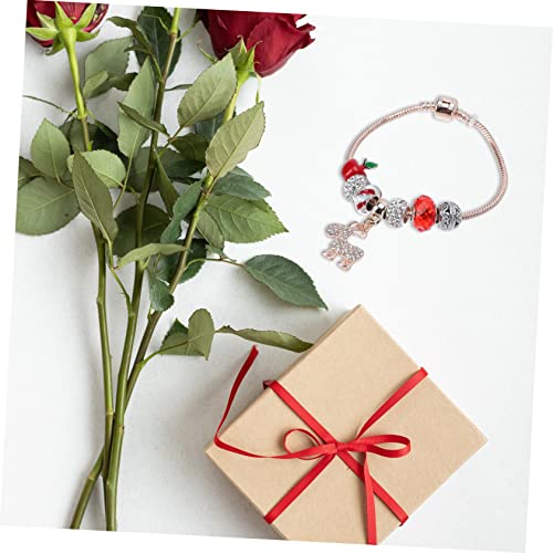 ABOOFAN 6 pcs Women Decoration Deer Gift Stuffers Jewelry Reindeer Stretch Strand Tone Girls Holiday