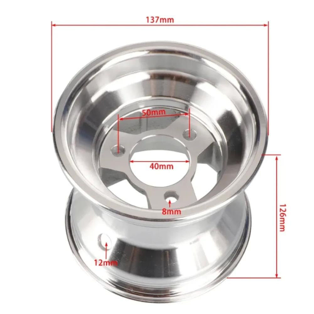 Cerchio in alluminio da 5 pollici 10X4.50-5 compatibile con kart da corsa(10X4.50-5)