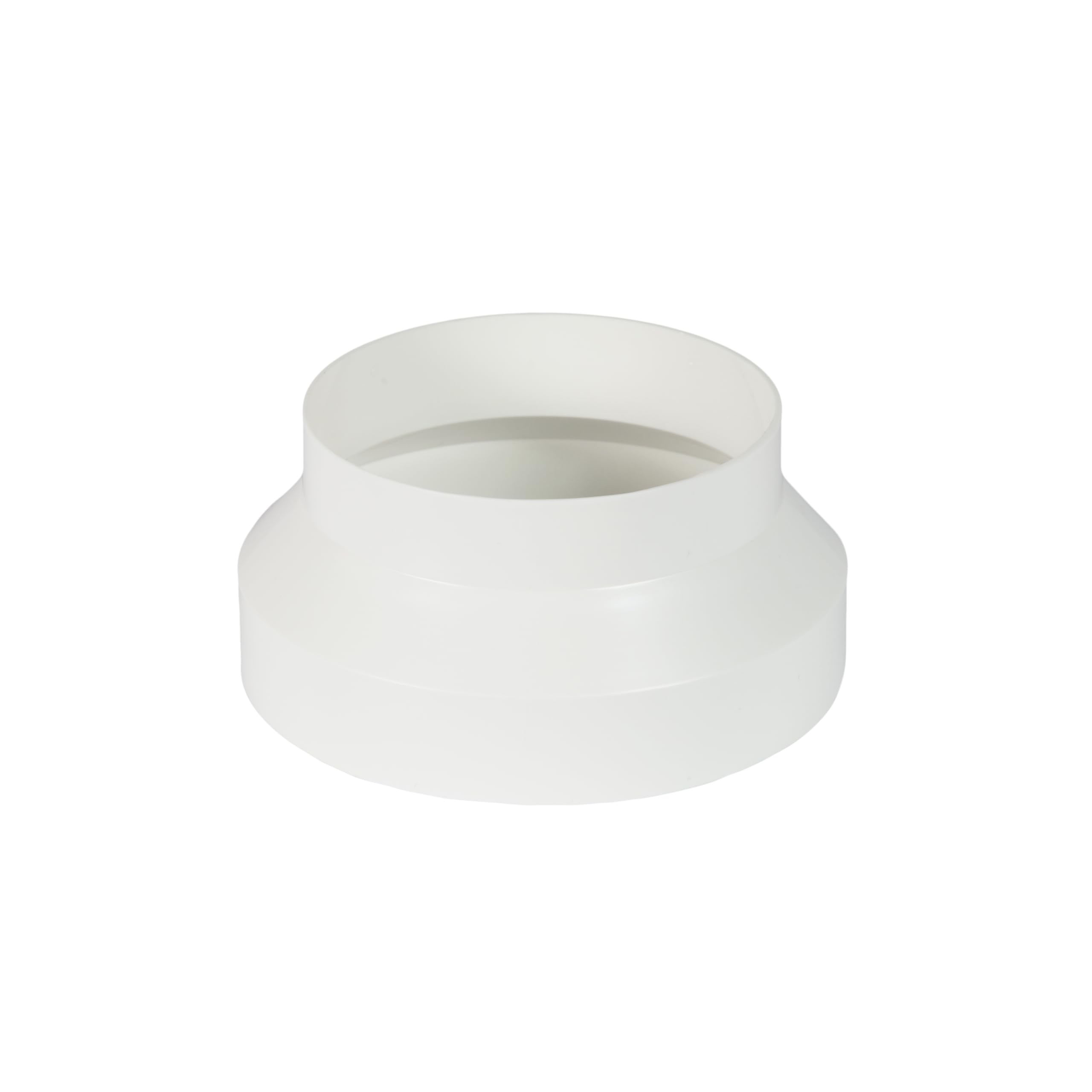 Airflow 150mm Female to 125mm Male Straight Reducer – White PVC Ventilation Duct Connector