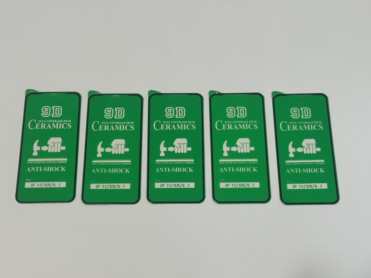 OZ MARKETPLACE [5 Pack] [3 Pack + 2 BONUS] CLEAR Durable Flexible Ceramic Screen Protectors for iPhone XR / 11 - Premium Shockproof Phone Cover