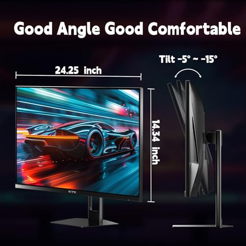 Image of KTC - 27 inch 180Hz 1ms Gaming Monitor | 1080p Fast IPS Screen | 2 x HDMI 2.0 & 1 x Display Port 1.4 | Supports FreeSync and Wall Mount | 108% sRGB with HDR 10