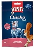 RINTI Chicko Plus Hähnchenschenkel | 5er Pack | 5 x 80 g | mit Calcium