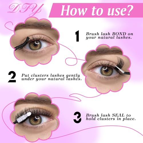 Kit extensions de cils individuels D EYDEVRO contre le mascara qui coule - 7