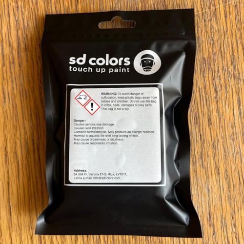 SD COLORS Candy White LB9A B9A B4 Ausbesserungsfarbe, 15 ml, Reparaturpinsel, Farbcode LB9A B9A B4, Candy White (nur lackieren)