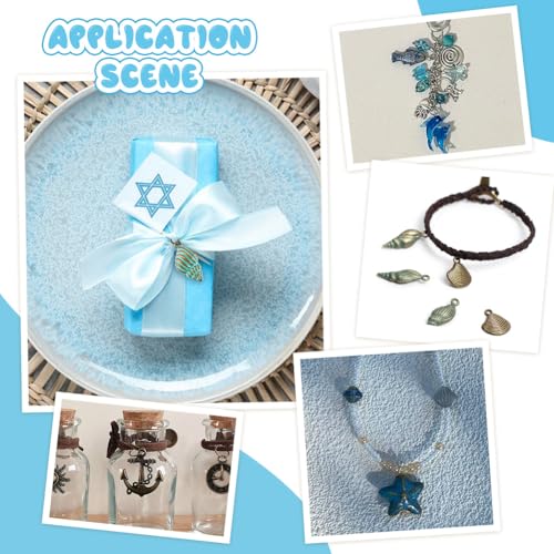 Breloques océan turquoise pour création bijoux vintage
