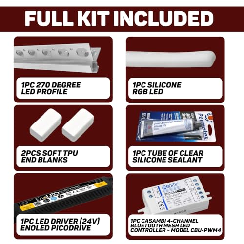 Kit de Tira de Luz LED RGB para Esquinas Exteriores 24V miniatura 2