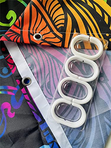 Bohemian Indian Shower Curtain Abstract Colorful Sun Paisley Dragonfly Mandala Ethnic Hippie Print Pattern Bathroom Curtain Set With 12 Hooks 72 X 72 Inch Waterproof Fabric Psychedelic Bath Decor #TOP2