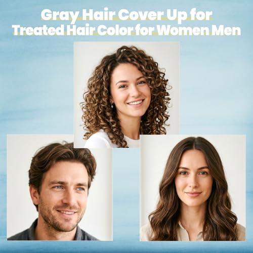 IIIMEIDU KAISASA Chestnut Brown Hair Dye Shampoo for Gray Hair, 3 in 1 Hair Color Shampoo for Women Men, Grey Coverage 500ml — view 4