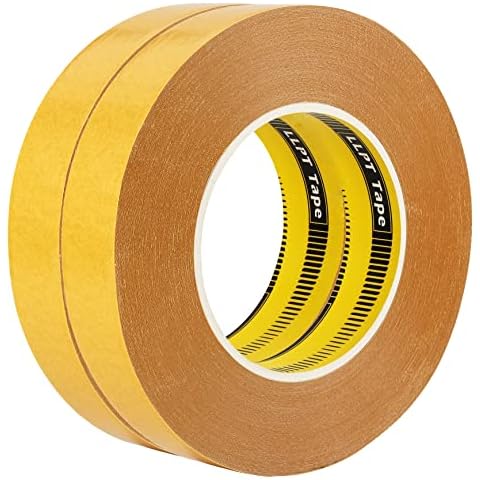 LLPT Double Sided Woodworking Tape 2 Pack 1 Inch x 36 Yards Each Roll Double Face Turner Tape for CNC and Wood Template Removable Residue Free (WT265) Cover