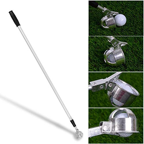 Alomejor Ball Retriever Aluminiumlegierung Teleskop Ball Pickup Retriever Scoop Grabber(4 Abschnitte)
