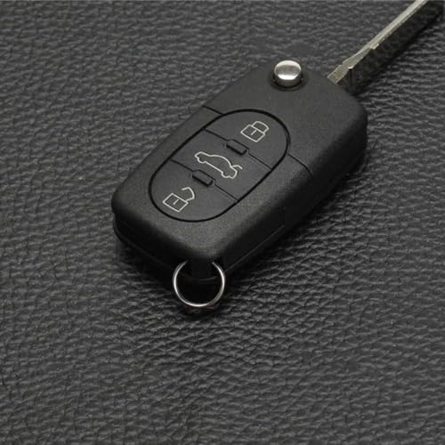 Funda de cuero plegable para llave Audi A3 A4 Passat con proteccion total 3