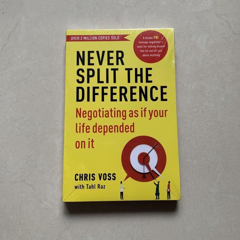 Never Split The Difference By Chris Voss Books In English for Adults Negotiations Emotional Intelligence New Listing