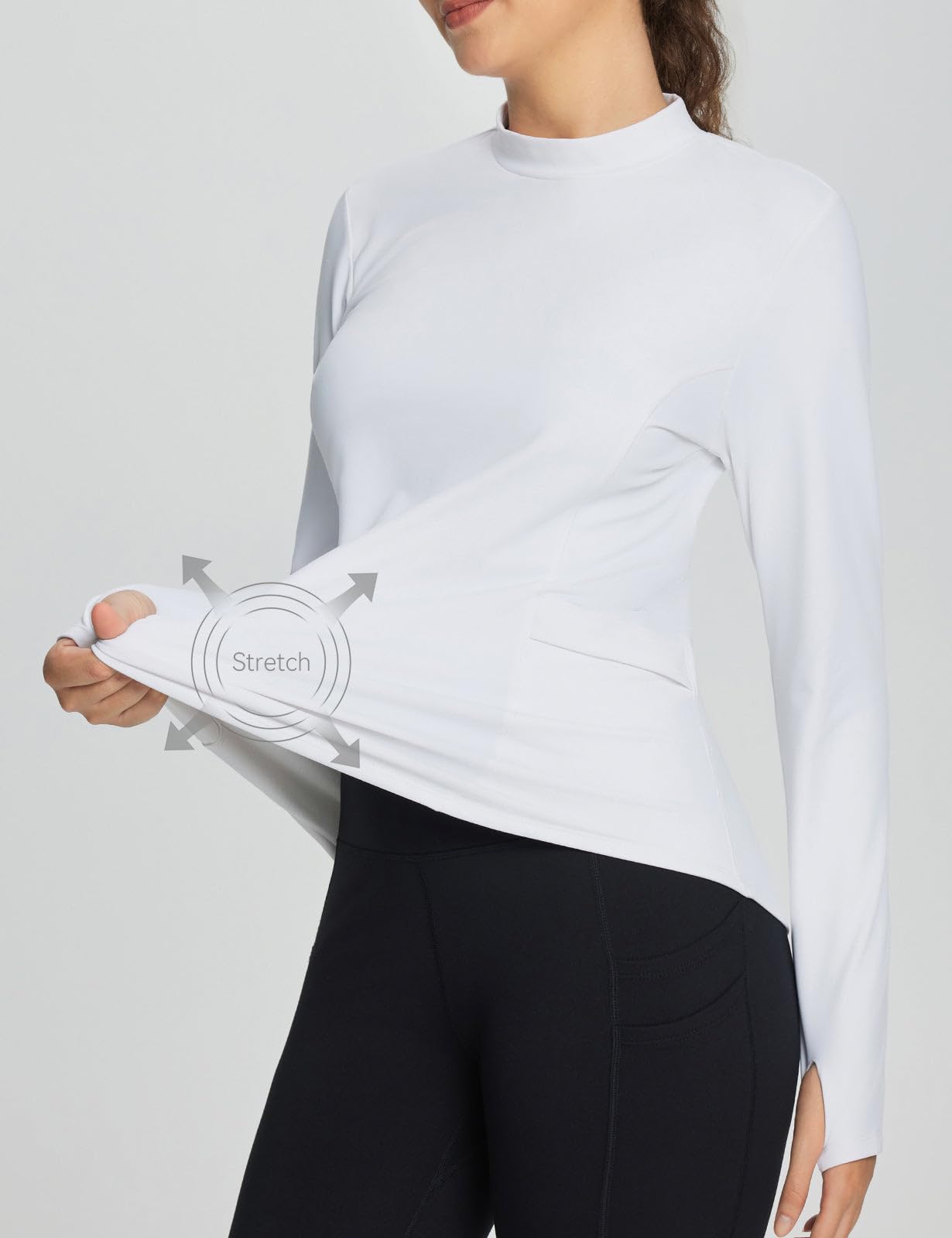 BALEAF Camicie da trekking da donna a maniche corte con protezione UV sport corsa allenamento top ad asciugatura rapida