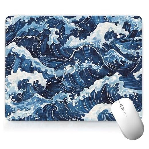 Leather Minimalist Desk Pad, Colorful Art Mouse Pad Computer Keyboard Gaming Mousepad Waterproof Desktop Protector & Cover, Decorative PU Leather Laptop Mouse Mat Office Decor 7.87 x 9.84 inch A40